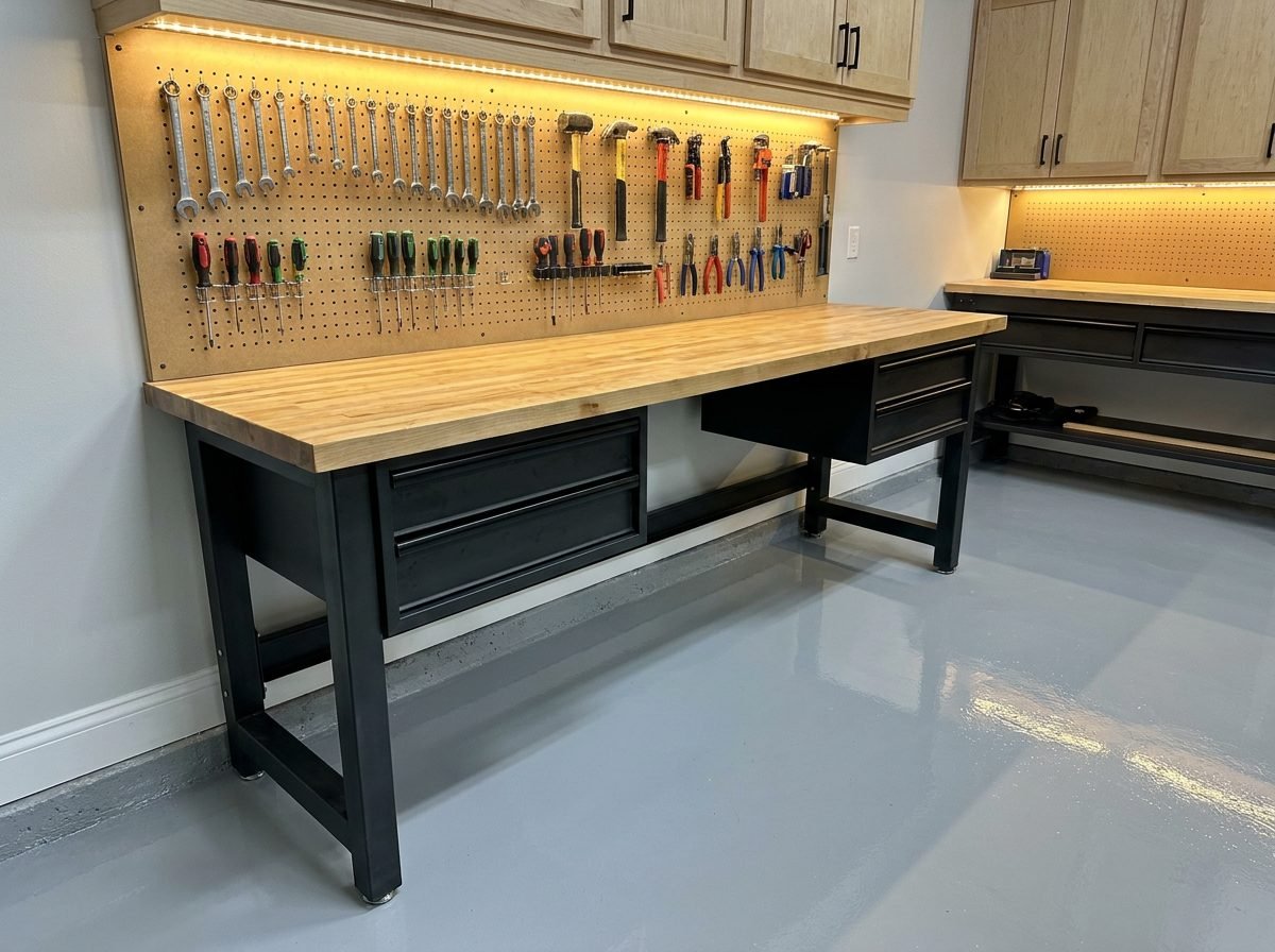 Garage Workbench Design Ideas & Layouts